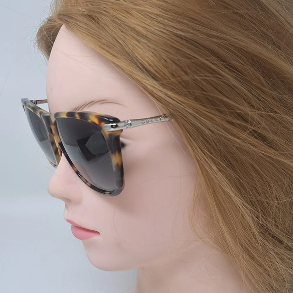 Gucci Sunglasses Silver Bamboo Square Tortoise Gray Gradient GG3778/S  54-15-130 main image 6